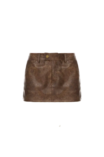 SANA Leather Mini Skirt